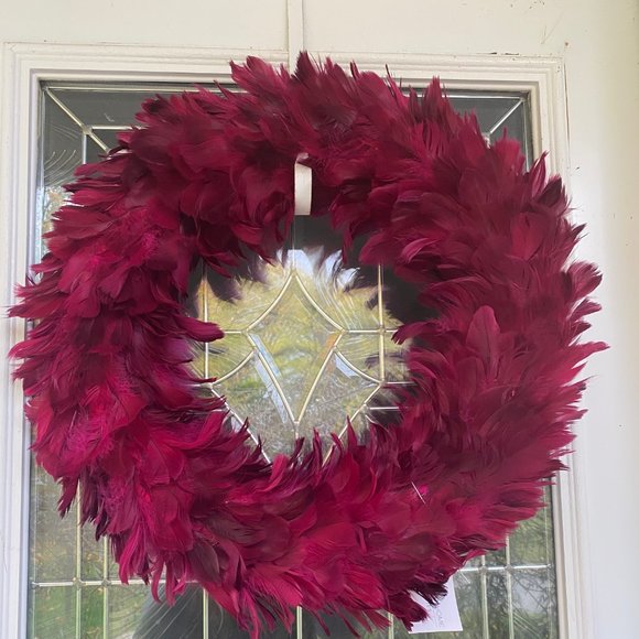 NWT Red Feather GlucksteinHome Wreath - Picture 2 of 3